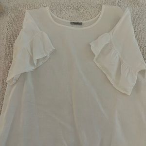 White linen top